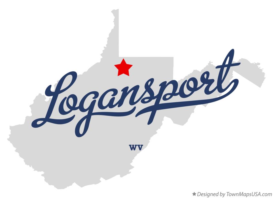 Map of Logansport West Virginia WV