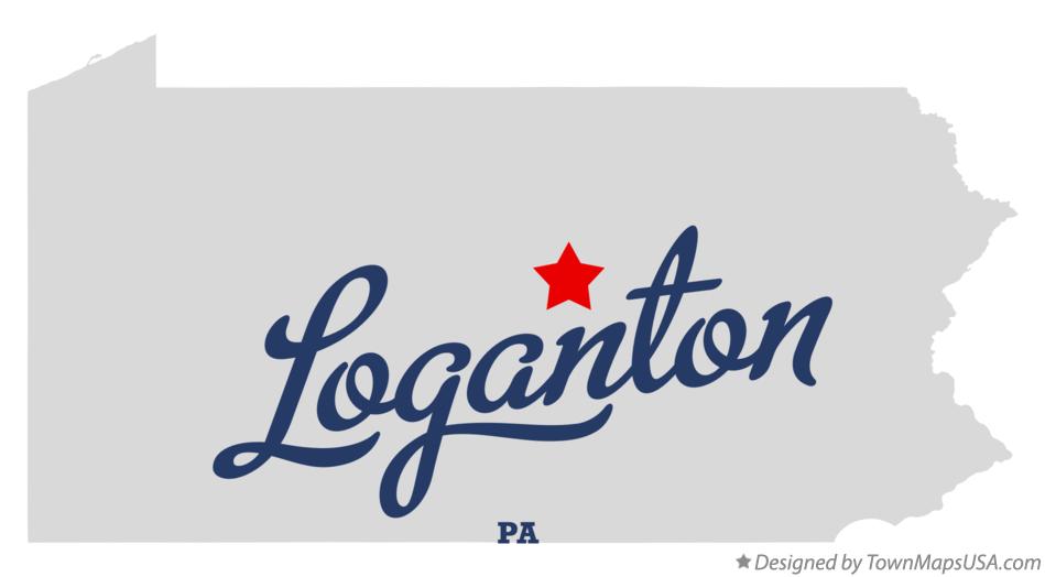 Map of Loganton Pennsylvania PA
