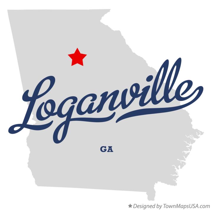 Map of Loganville Georgia GA