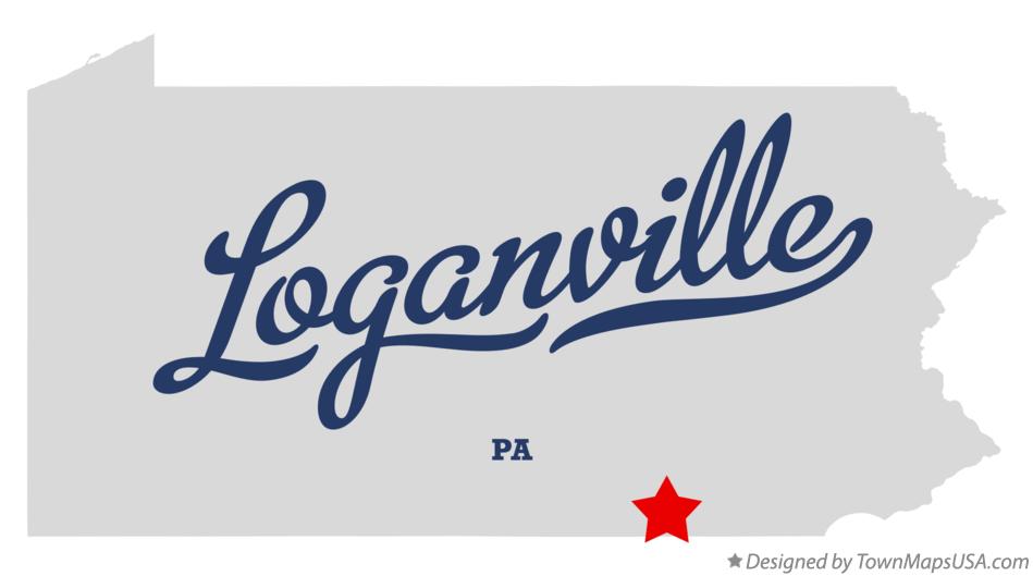 Map of Loganville Pennsylvania PA