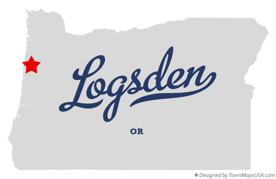 Map of Logsden Oregon OR