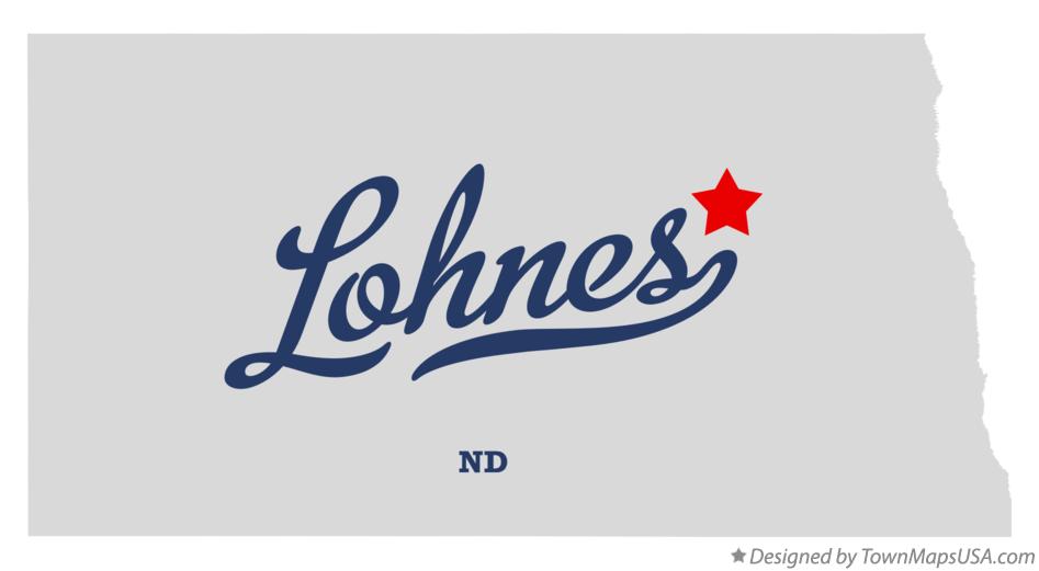 Map of Lohnes North Dakota ND