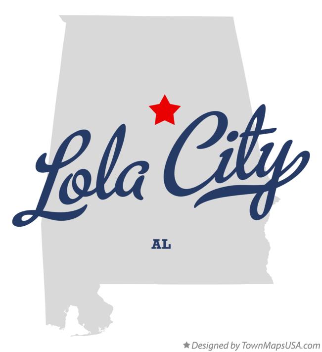 Map of Lola City Alabama AL