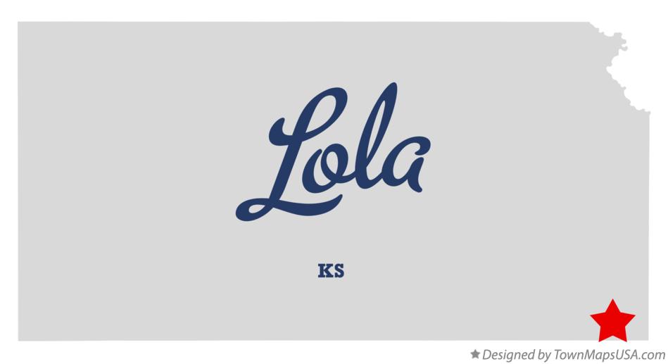 Map of Lola Kansas KS