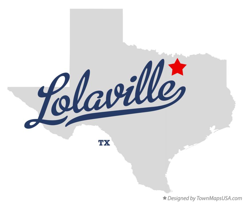 Map of Lolaville Texas TX