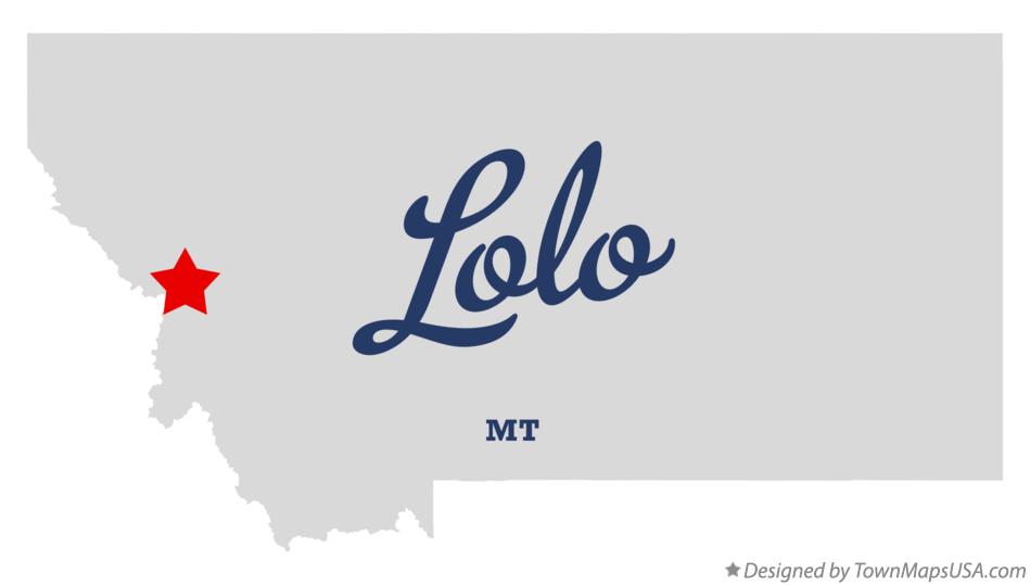 Map of Lolo Montana MT