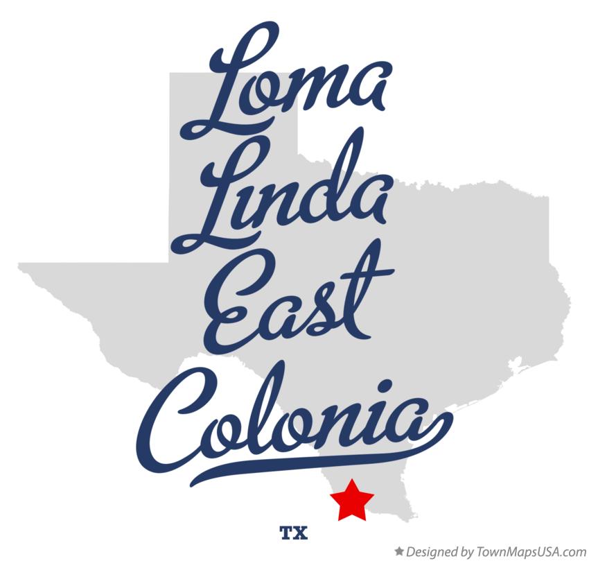 Map of Loma Linda East Colonia Texas TX