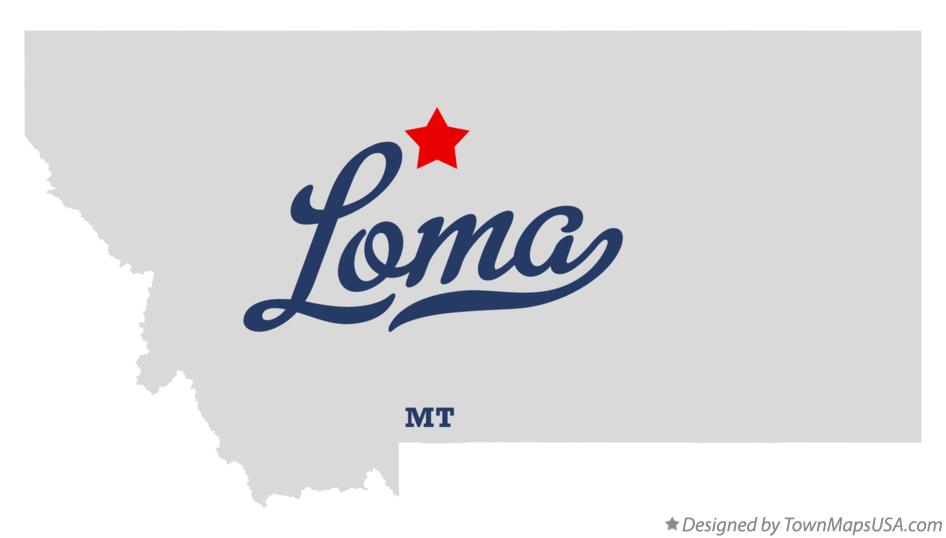 Map of Loma Montana MT