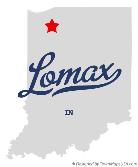 Map of Lomax Indiana IN
