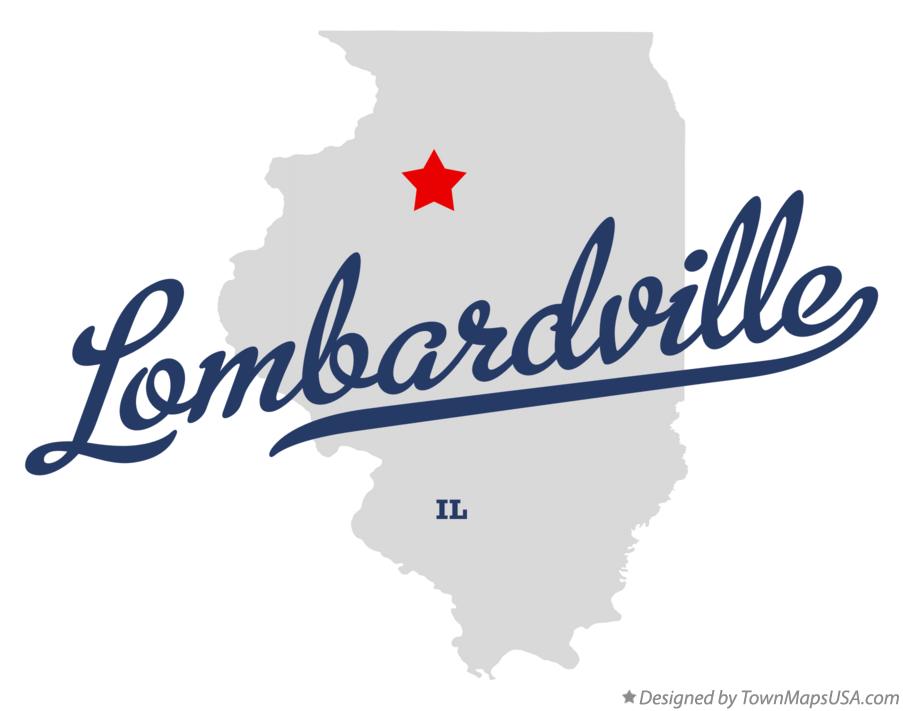 Map of Lombardville Illinois IL