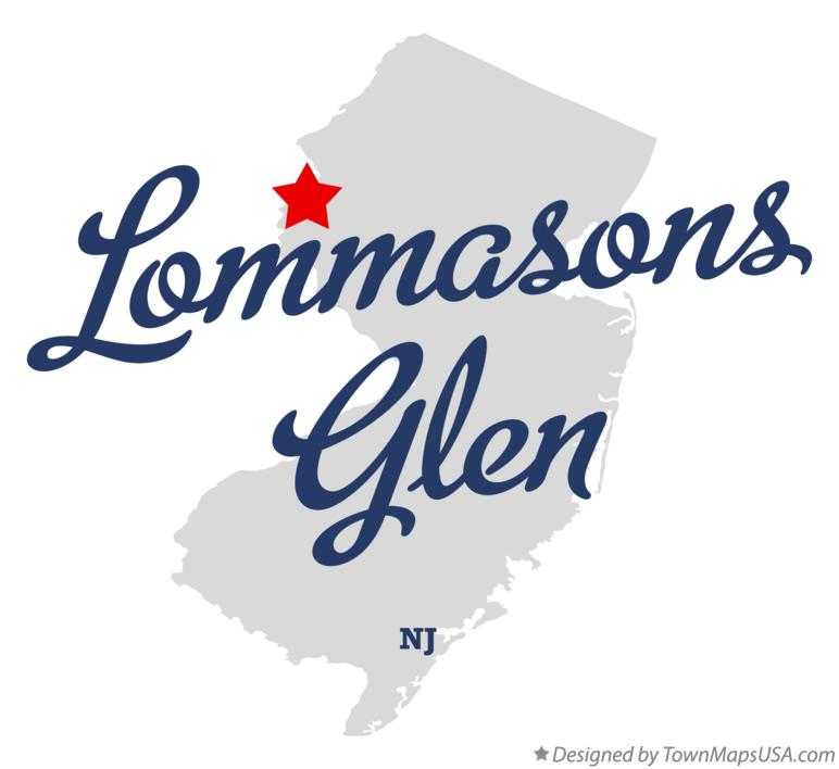 Map of Lommasons Glen New Jersey NJ