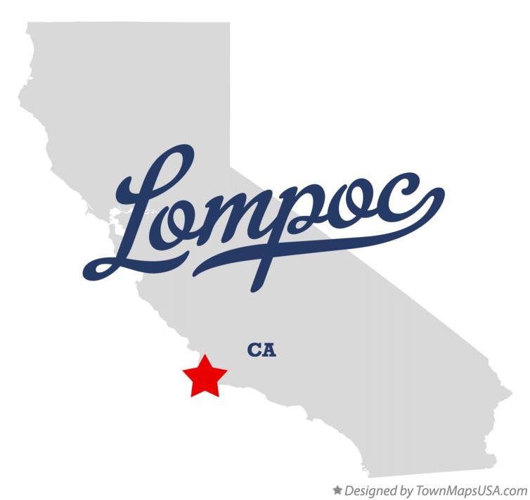 Map of Lompoc California CA