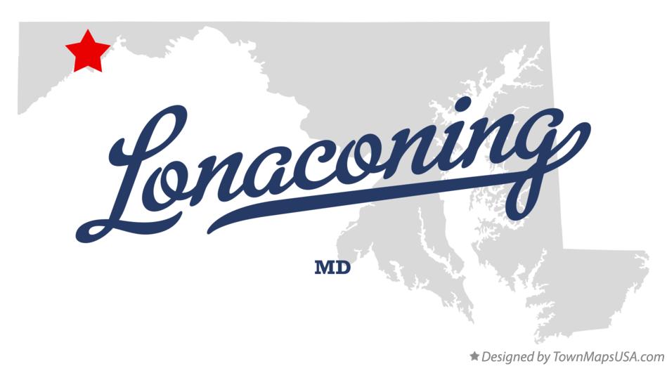 Map of Lonaconing Maryland MD
