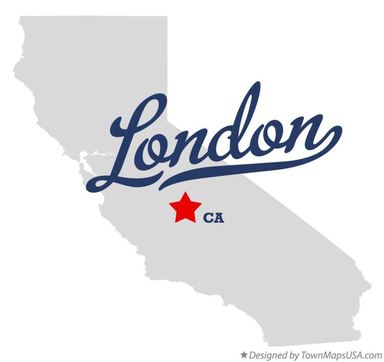 Map of London California CA