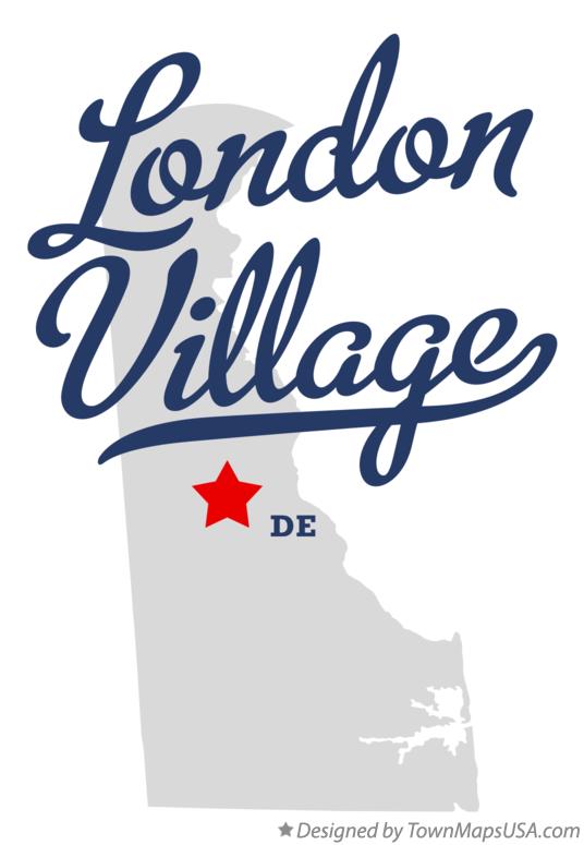 Map of London Village Delaware DE