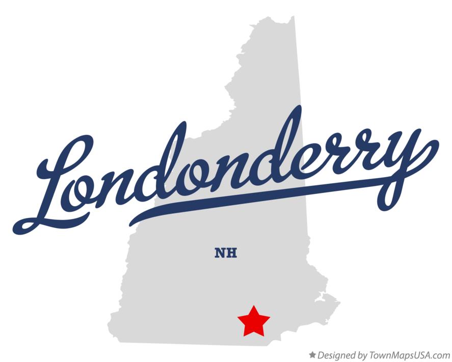 Map of Londonderry New Hampshire NH