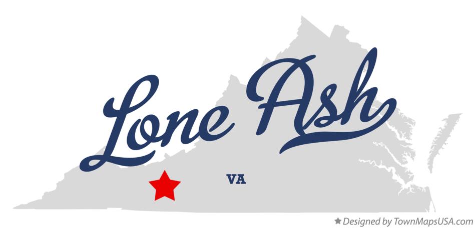 Map of Lone Ash Virginia VA