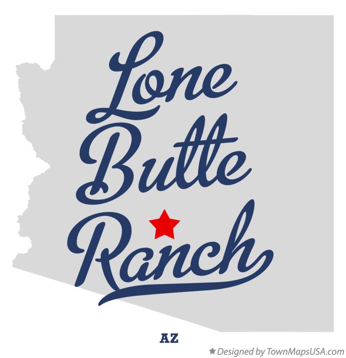 Map of Lone Butte Ranch Arizona AZ