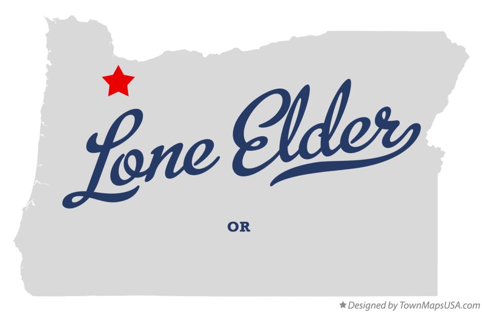 Map of Lone Elder Oregon OR