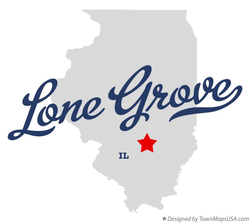 Map of Lone Grove Illinois IL