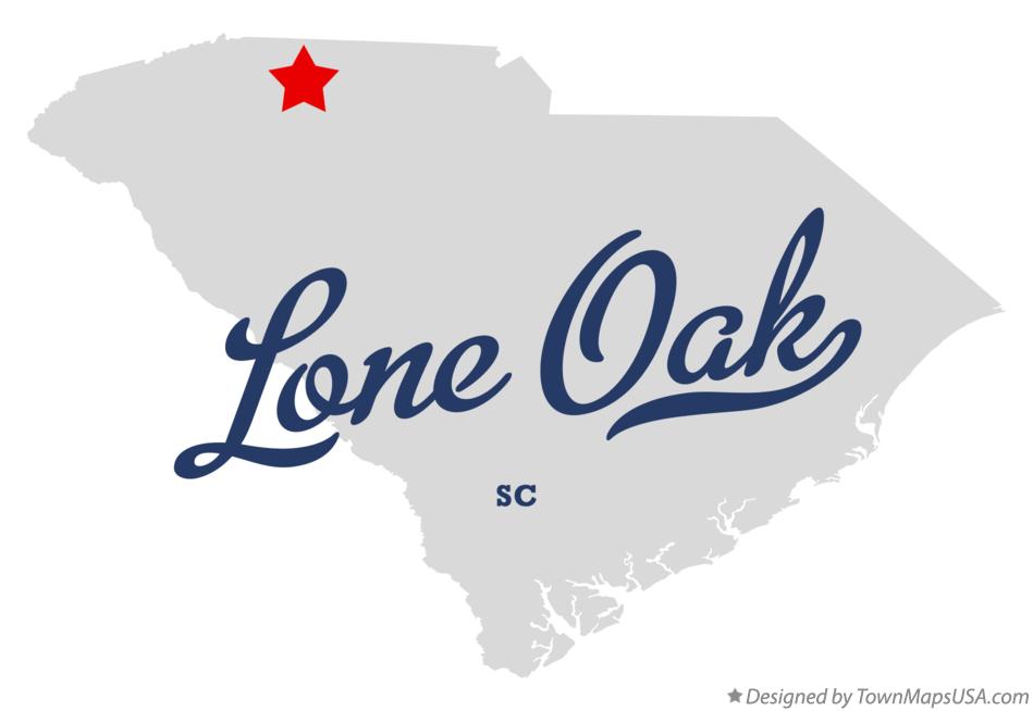 Map of Lone Oak South Carolina SC