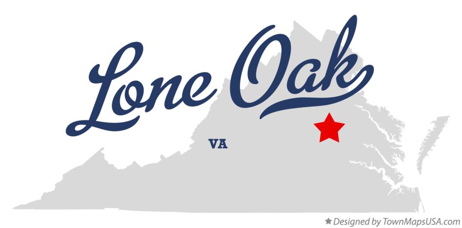 Map of Lone Oak Virginia VA
