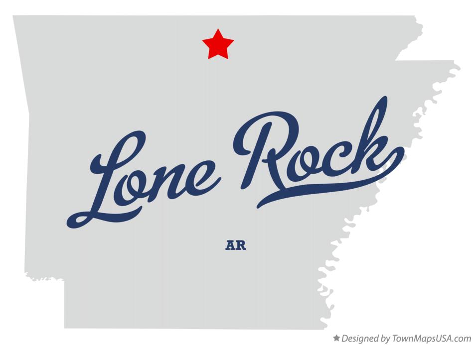Map of Lone Rock Arkansas AR