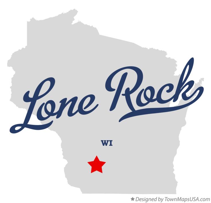 Map of Lone Rock Wisconsin WI