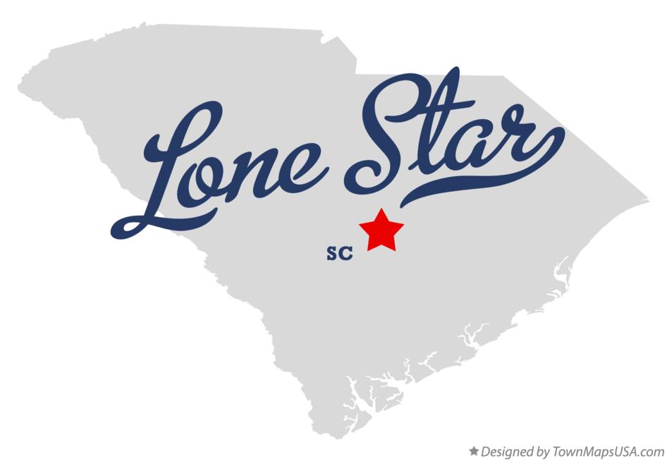 Map of Lone Star South Carolina SC