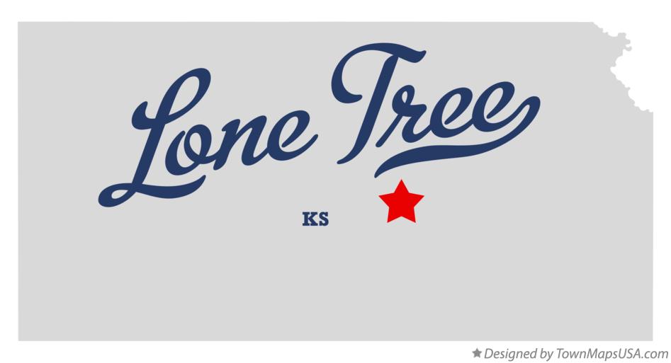 Map of Lone Tree Kansas KS