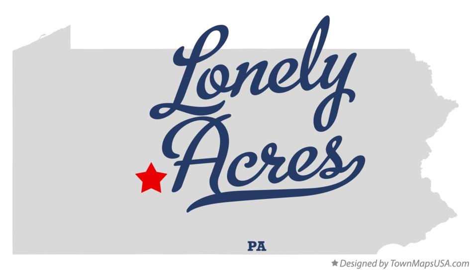 Map of Lonely Acres Pennsylvania PA