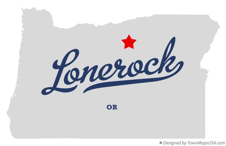 Map of Lonerock Oregon OR