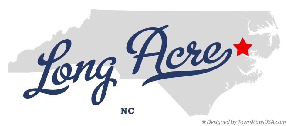 Map of Long Acre North Carolina NC