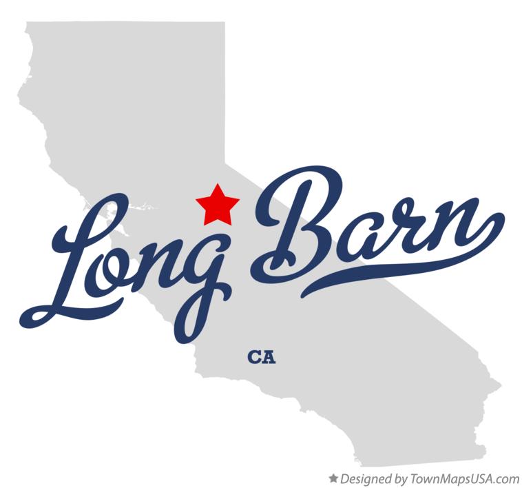 Map of Long Barn California CA