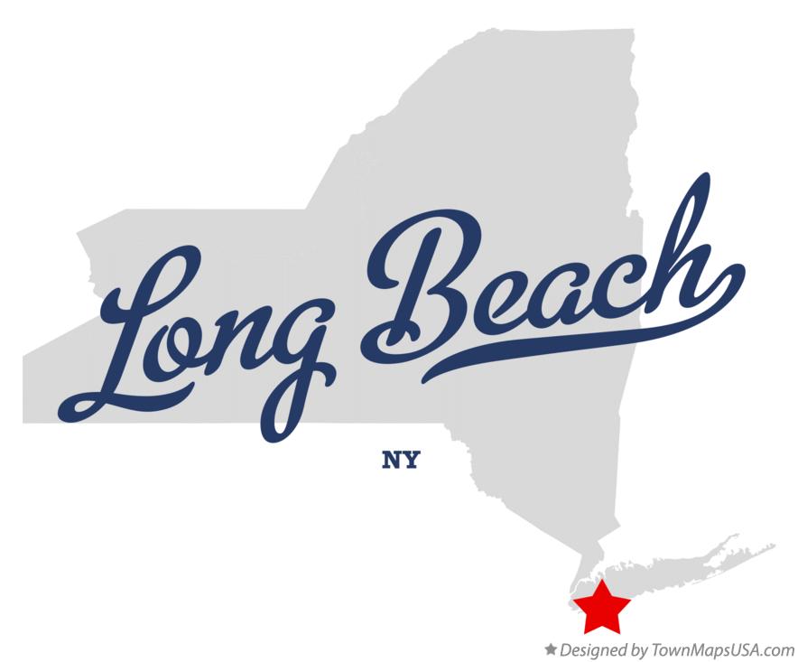 Map of Long Beach New York NY