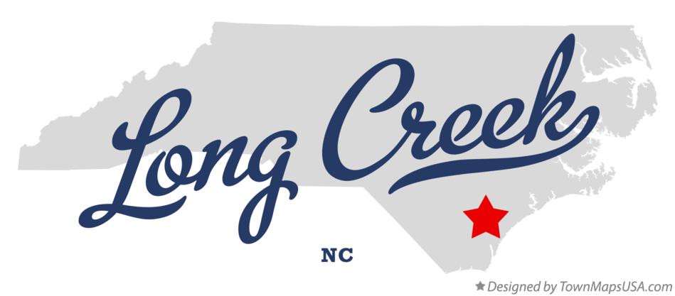 Map of Long Creek North Carolina NC