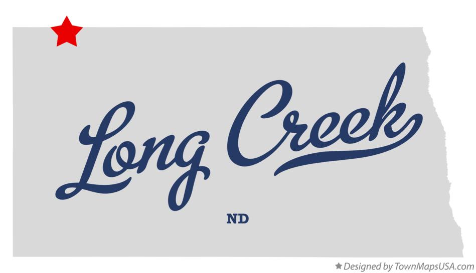 Map of Long Creek North Dakota ND