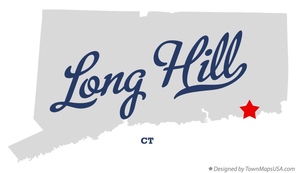 Map of Long Hill Connecticut CT