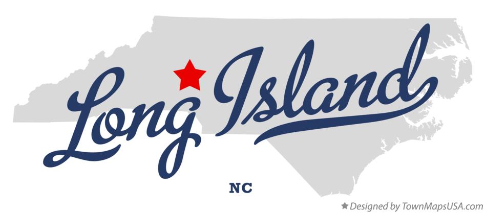 Map of Long Island North Carolina NC