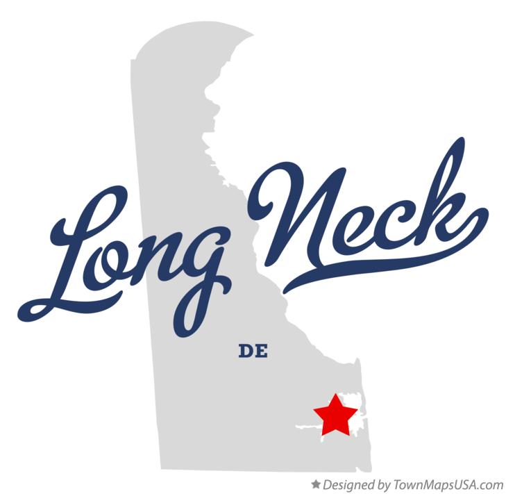 Map of Long Neck Delaware DE