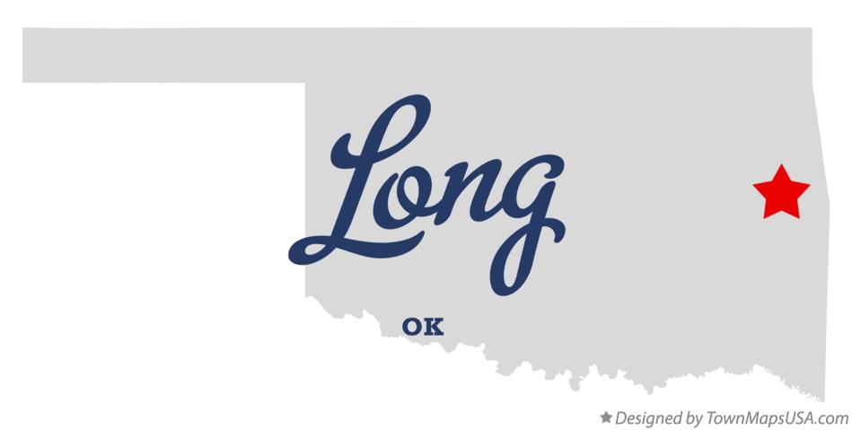 Map of Long Oklahoma OK