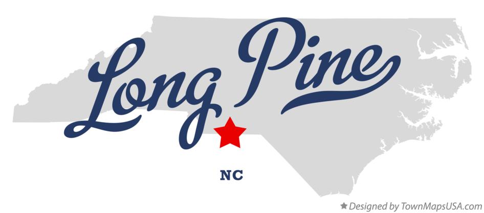 Map of Long Pine North Carolina NC