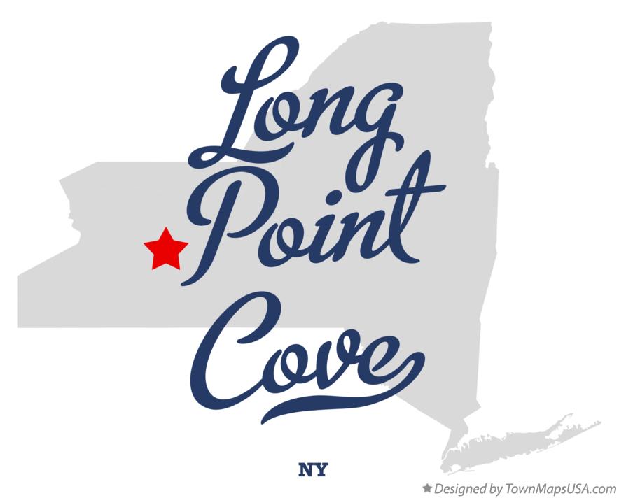 Map of Long Point Cove New York NY