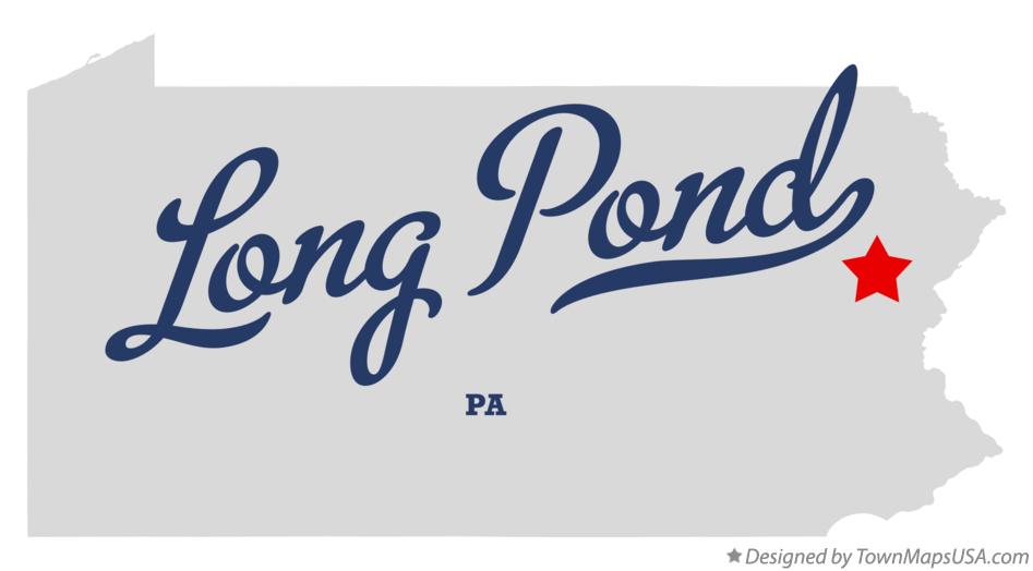 Map of Long Pond Pennsylvania PA