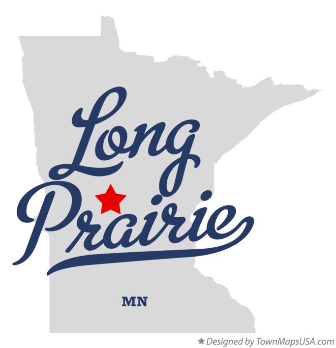 Map of Long Prairie Minnesota MN