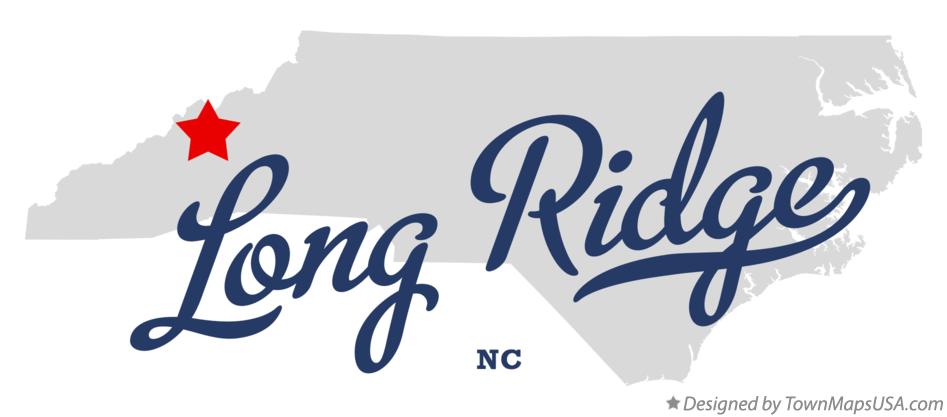 Map of Long Ridge North Carolina NC