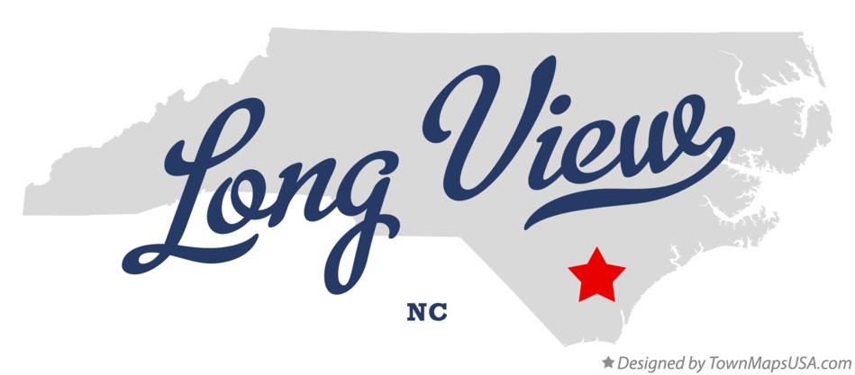 Map of Long View North Carolina NC