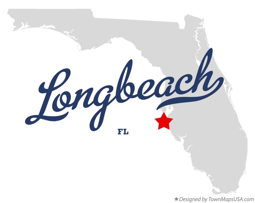 Map of Longbeach Florida FL