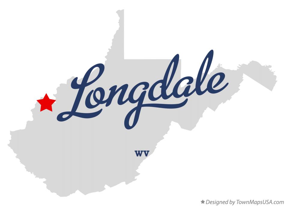Map of Longdale West Virginia WV