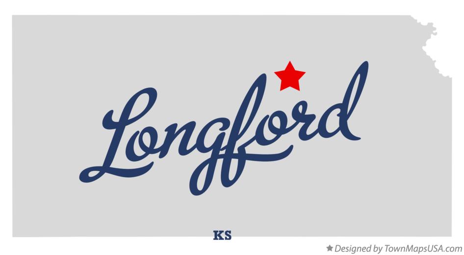 Map of Longford Kansas KS